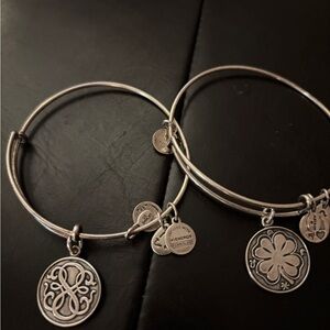 Alex and Ani set of 2 Charm Bracelets